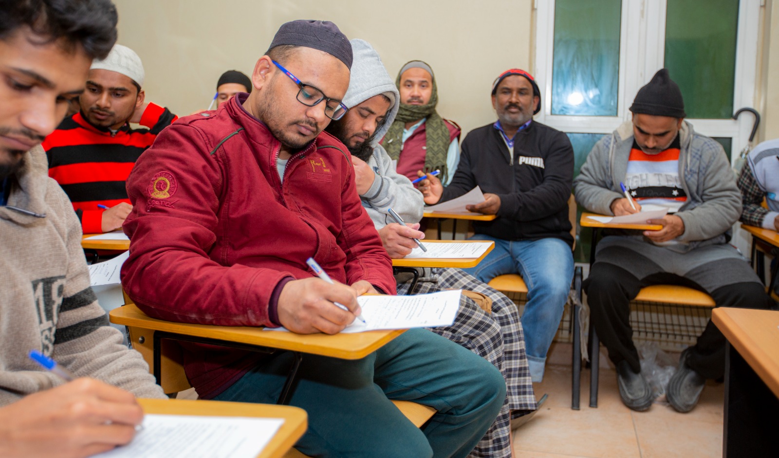 اختبار الجالية الهندية بعد نهاية مشروع الدورة الشرعية 21